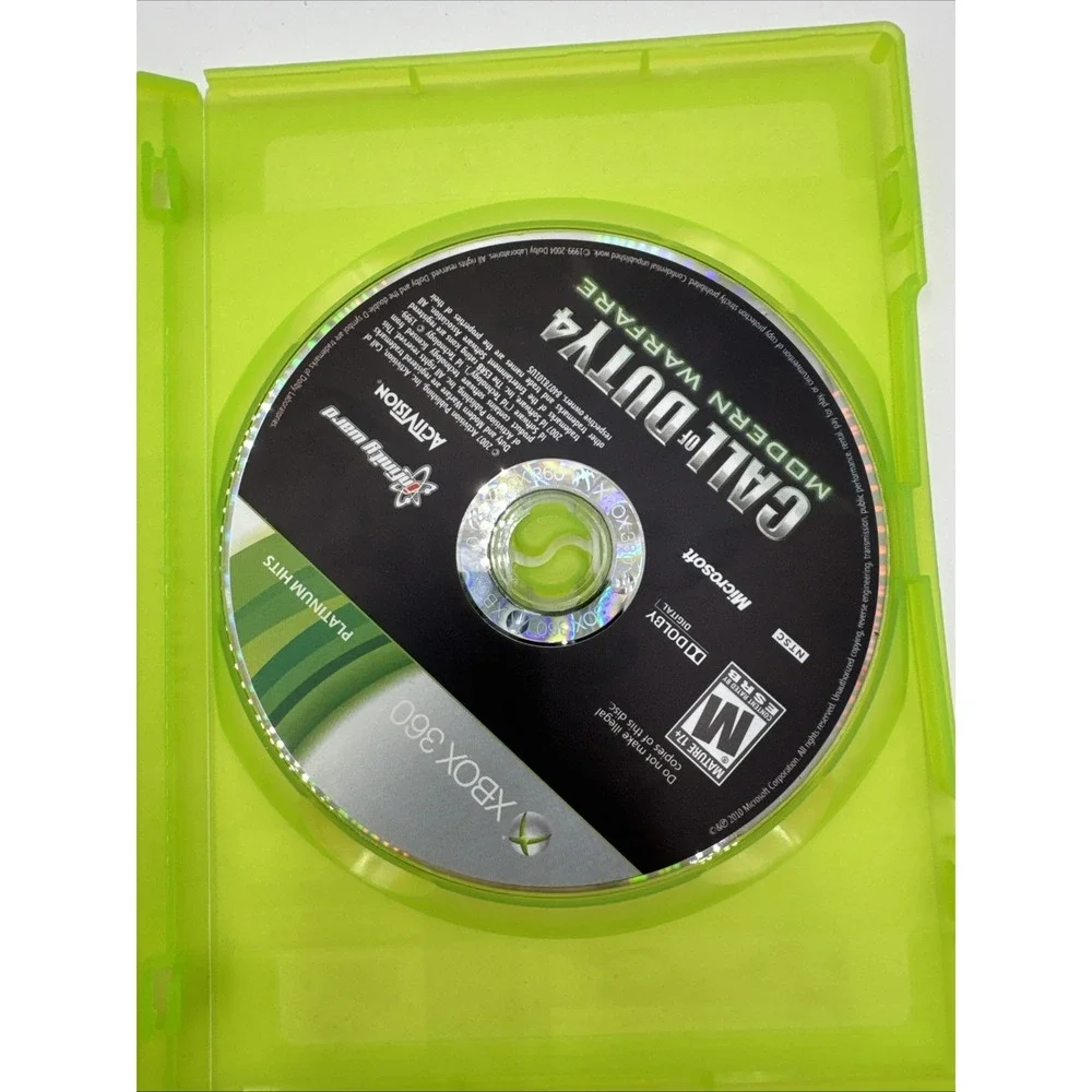 Call of Duty 4: Modern Warfare‎ -- Platinum Hits (Microsoft Xbox 360, 2010) Game